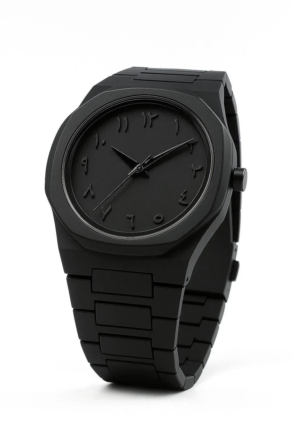Men's watch Arabic black Aura